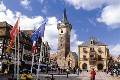 Obernai, un superbe village tout pres du Gite en Alsace